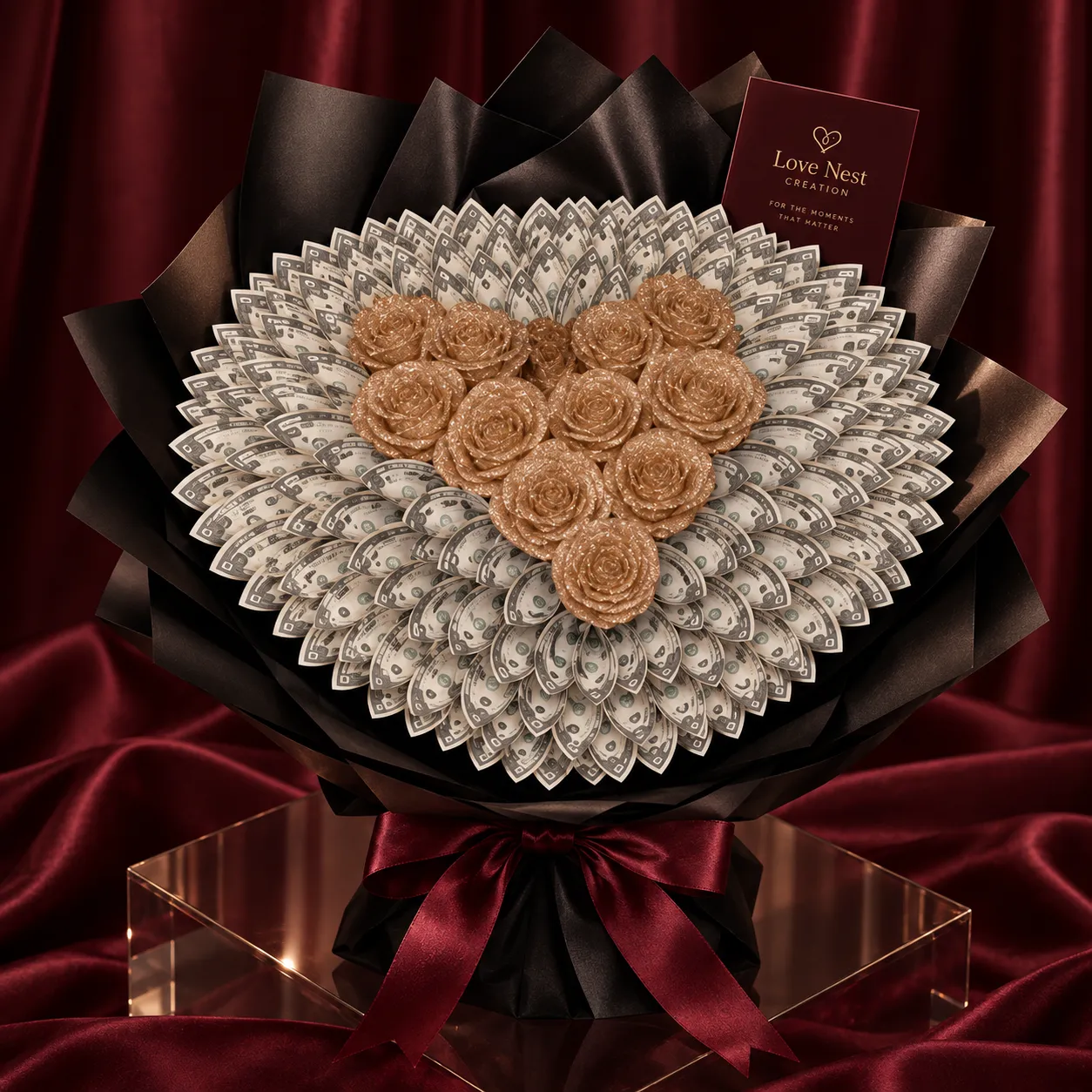 Love Nest Treasures - Golden Premium Handcrafted Bouquet for you Loved Ones